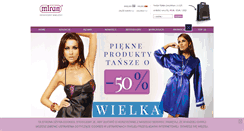 Desktop Screenshot of bielizna.miran.com.pl