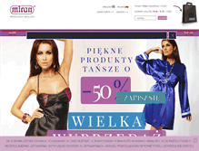Tablet Screenshot of bielizna.miran.com.pl